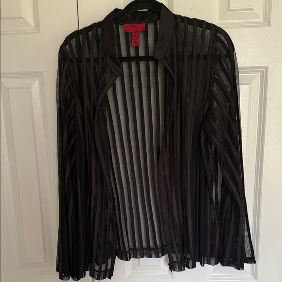 Elegant Black Sheer Women's Top - Picture 1 of 3